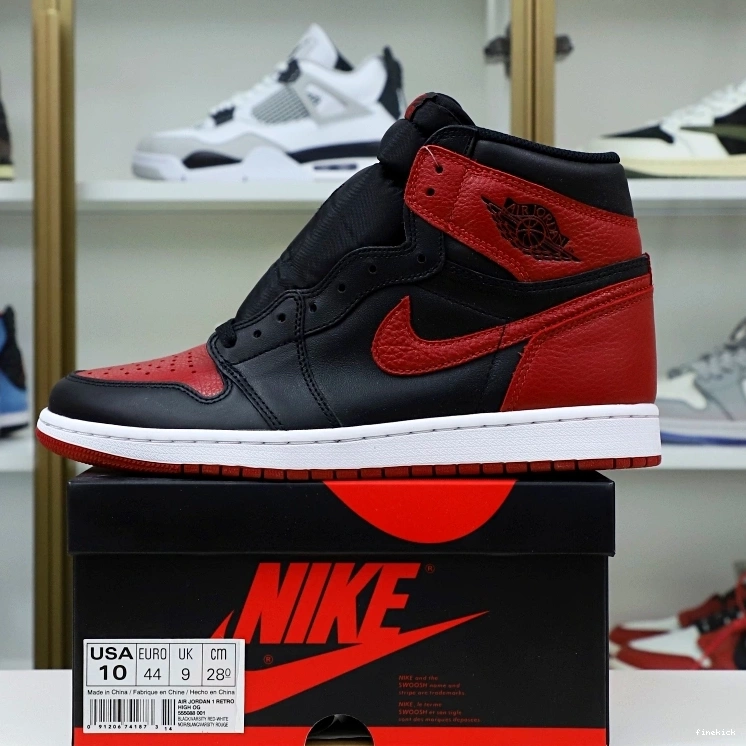 AIR HIGH RETRO JORDAN 'BRED' 1 OG 1207
